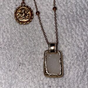 Cara brass pendant sorority necklace Italy Kendra Scott